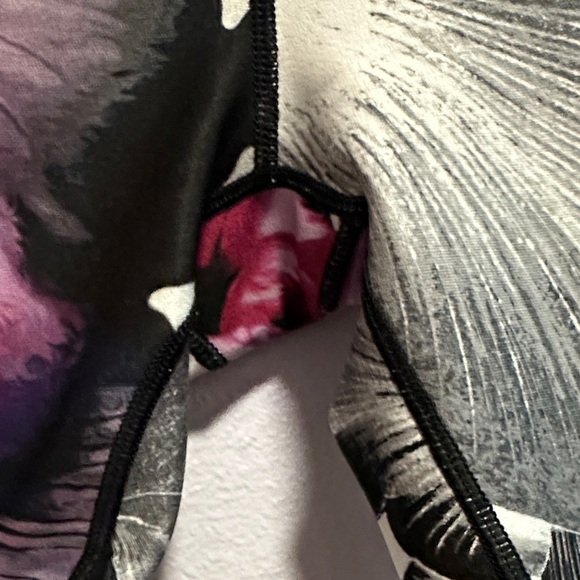 CALIA by Carrie Underwood Floral Leggings - Black and Pink - Picture 7 of 10